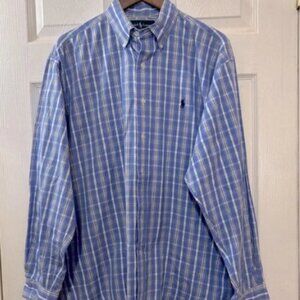Polo Ralph Lauren Blue Plaid Shirt